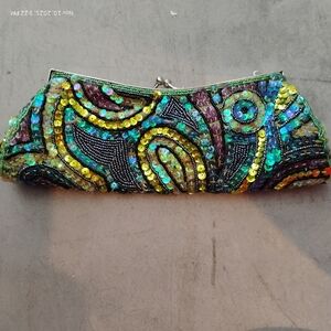 Colorful Sequin Clutch